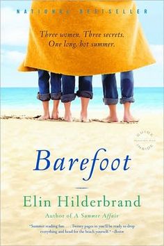 barefoot book cover with three people under a yellow blanket on the beach and text below it