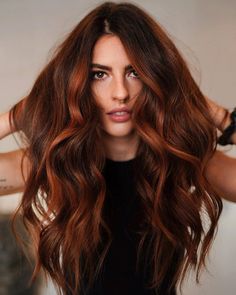 Cinnamon Red Balayage Hair, Mexican With Copper Hair, Dark Auburn Money Piece, Copper Balayage Bangs, Rooty Copper Hair, Copper Gloss Brown Hair, Copper Blonde Hair Color, Copper Balayage Brunette