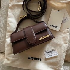 Jacquemus Le Bambino Brown Bag Jacquemus Brown Bag, Jacquemus Bag Le Bambino, Jaquemus2020 Bag, Le Bambino Jacquemus, Jacquemus Bag Aesthetic, Jacquemus Bambino