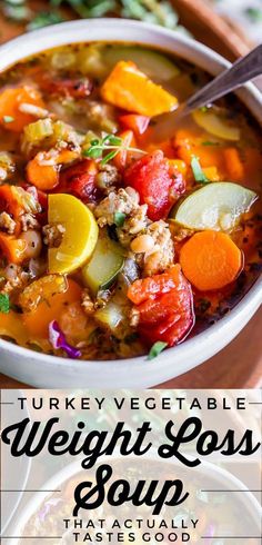 Soup Turkey, Turkey Vegetable Soup, Ground Turkey Recipes Healthy, The Food Charlatan, Food Charlatan, Turkey Soup, Soup Diet, Ground Turkey Recipes, Easy Soups