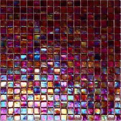 a close up view of colorful glass tiles