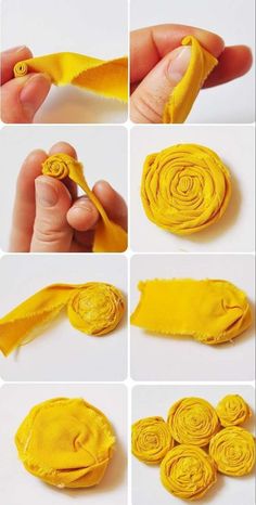 how to make a flower out of fabric - step by step instructions for beginners