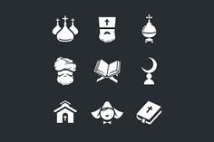 Religion by Steinar Logo on @creativemarket Icon Collection, Icon Set Vector, I Icon, Vector File