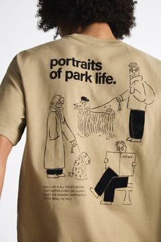 Portraits Of Park Life T shirt Easy 30 day return policy Graphic Shirt Design, Park Life, Pug Shirt, Shirt Design Inspiration, Graphic Tee Design, Ropa Diy, Apparel Design, Tee Design, Long Sleeve Sweatshirts