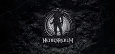 a black and white photo with the words netherium on it, in front of a