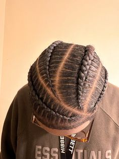 Cornrolls with different parts #braids #braidsformen #blackman #blackmenhair #cornrows #cornrowstyles #stitchbraids X Braids Men, Men’s 4 Braids Hairstyles, Cornrows To Curly Hair, Men’s Braids Designs, Cornrows Braids Design, Cornrows Patterns, Taper Braids Men, Conrows Lines And Braids Men, Mens Cornrows Design