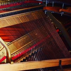 an old piano that has been cleaned and is ready to be used for musical purposes