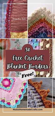 20 free crochet blanket patterns for beginners to use in the home decor