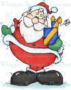 an image of santa claus with presents