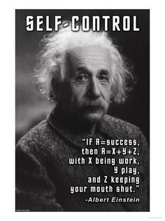 albert einstein quote about self - control