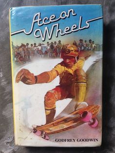 a book with an image of a person on a skateboard