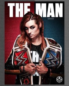 the cover of wwe's new magazine, the man with red hair and makeup