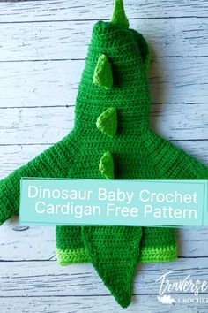 crochet dinosaur cardigan free pattern