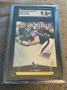 J.J. WATT RC 2011 GRIDIRON GEAR GOLD X ROOKIE /100 SGC 9.5 Graded Free Shipping | eBay Lunch Box, Free Shipping