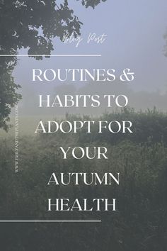 Habits and rituals for better health through autumn. As Autumn arrives it’s time to shift our habits & rituals to help our bodies adapt to the change in season Fall Rhythms, Fall Rituals, Equinox Autumn, Fall Reset, Living Seasonally, Fall Wellness, Fall Notes