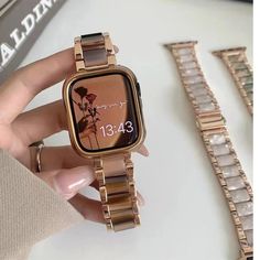 SPECIFICATIONS Band Material Type: Zinc alloy Model Number: Metal+Resin Strap Item Type: Watchbands Condition: New with tags Metal+Resin Strap For Apple Watch band 44mm 40mm 45mm 49mm 41mm 42mm 44 mm Bracelet woman correa iWatch Ultra series 8 7 4 SE 6 1 x strap only (watch not included) Apple Watch Bands Women, Apple Watch Fashion, Ultra Series, Black Sapphire, Jewelry Lookbook, Watches Unique, Apple Watch Strap, White Band, Apple Watch Band