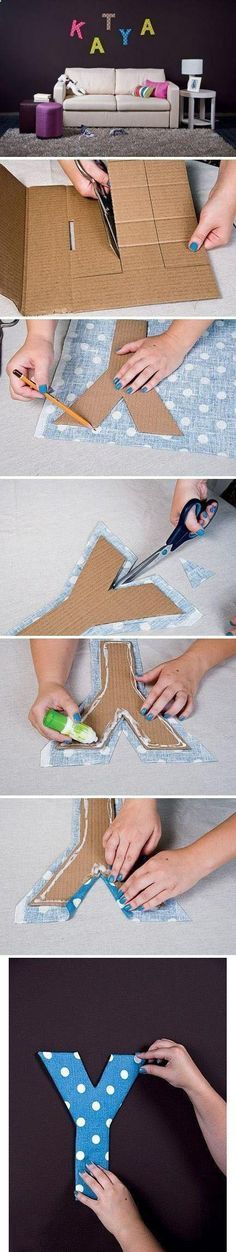 three pictures showing how to make an origami bird out of cardboard and glue