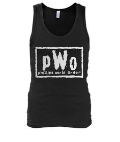 Demonstrate your backing for the PWO Phillips World Order, WWE's most formidable faction, by donning our high-quality 100% cotton T-shirts showcasing the iconic PWO emblem. You can also find hoodies, long sleeves, and sweatshirts in our collection. Established in 1996 by Shane Douglas, Chris Candido, and Tammy Sytch, this notorious group has cultivated some of the globe's top wrestlers. Don't miss out on owning your WWE PWO Shirt and being part of the legacy! Men's Tank, Mens Tank Tops, Tank Top