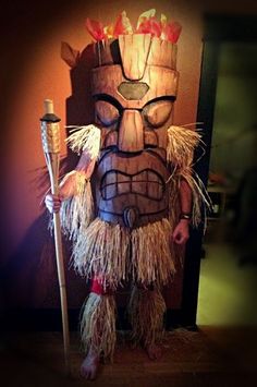 Tiki man Halloween costume! Foam Costume, Hawaian Party, Tiki Man, Tiki Decor, Tiki Art, Fiesta Tropical, Tiki Torches