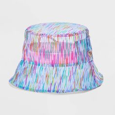 Bucket hat from Wild Fable™ in a rainbow hue. Designed with a 2.75-inch slanting brim and features a mesh design. Comes with strings to offer a customizable, secure fit and an attached metal D-ring at the back. If you're not satisfied with any Target Owned Brand item, return it within one year with a receipt for an exchange or a refund. Wild Fable™: A look for every story. 90’s Nostalgia, Style Bucket Hat, Corset Vest, Denim Bucket Hat, Colorful Hat, Electric Forest, Paw Patrol Nickelodeon, Denim Corset, Crown Heights