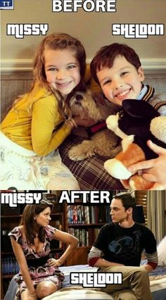 two kids and a dog sitting on a couch with the caption's before and after