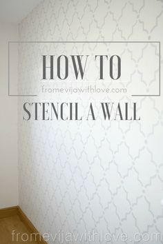 how to stencla wall with the text overlay