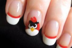 #Cartoon #nail #art luv it) Minnie Mouse Nail Art, Bird Nail Art, Nailart Tutorial, Minnie Mouse Nails, Animal Print Nails Art, Animal Print Nails, Nail Art Videos, I Love Nails, Nail Art Inspiration