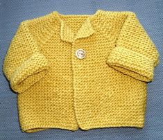 Diy Tricot, Cardigan Bebe, Pull Bebe, Knitted Baby Cardigan