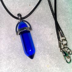 Lovely All Natural Boho Natural Blue Crystal On Black Cord Necklace. Pendant Is Natural Blue Crystal. Necklace Measures 16-18”. Comes With Gift Box. Blue Quartz Necklace, Quick And Easy Crafts, Blue Crystal Necklace, Black Cord Necklace, Natural Boho, Boho Blue, Raw Crystal Necklace, Magical Jewelry, Allegiant