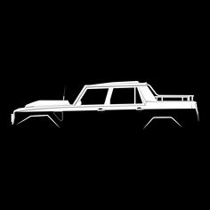 a black and white drawing of a car