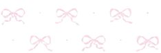 pink bows on white background with room for text