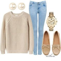 Cute outfit for the fall College Outfits Casual, College Outfits Comfy, Fall College Outfits, College Outfit, Outfits Polyvore, Mode Casual, Simple Outfit, Stil Inspiration