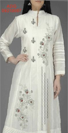 Embroidered Kurtis, Kurti Embroidery, New Saree Designs, Embroidery On Kurtis, Kurti Embroidery Design, Boys Clothes Style