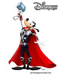 a cartoon mouse dressed as mickey mouse with a hammer in his hand and wearing a red cape