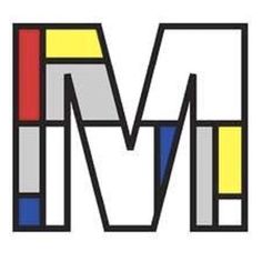 the m logo is multicolored and black, white, yellow, red, blue, green