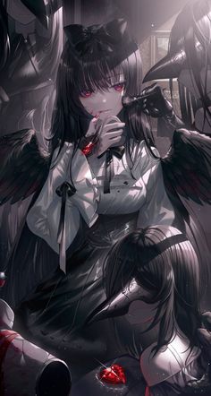 Gothic Anime, Anime Warrior, Anime People, Fete Anime, 영감을 주는 캐릭터, Art Anime, Animes Yandere, Chica Anime Manga, Dark Anime