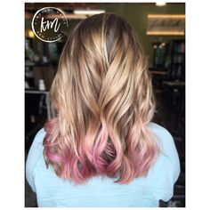 Pink hair  Pink balayage  Pink ends Balayage With Pink, Pink Ends Hair, Balayage Pink, Blonde Hair Balayage, Balayage Hair Purple, Pink Balayage, Balayage Hair Blonde Short, Balayage Hair Ash