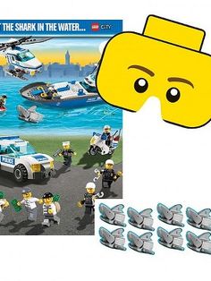 the lego movie poster has been made to look like it's being watched by police officers