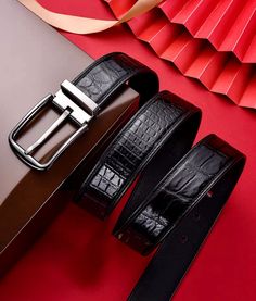 Classic Leather Belt Adjustable Dress Belt for Men