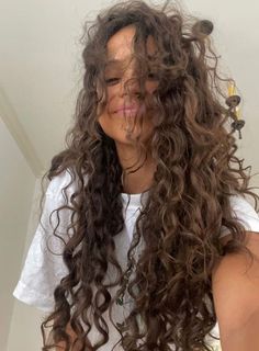 Ținută Casual, Curly Hair With Bangs, Curly Hair Care, Dream Hair, Long Curly