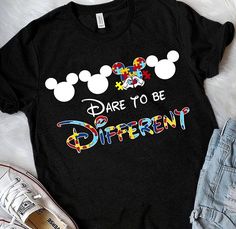Mickey Mouse Shirt, Mickey Disney, Mickey Mouse Shirts, Dare To Be Different, Vinyl Ideas, Disney Shirt, Disney Tshirts