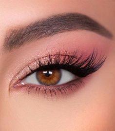 Make Up, Pink, Lashes, Makeup