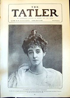 the tattler magazine with an image of a woman wearing pearls on her head
