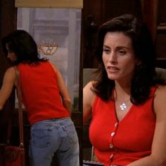 90s Outfit Inspiration, Monica Friends, Friends Monica, Monica Geller