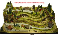 a model train set is shown with instructions on how to make it look like an old town