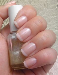 French Tip Colour, Essie Waltz, Essie Marshmallow, Gel Manicure Colors, Pink French Manicure, Waltz Dance, Bar Dance, Glitter French Manicure