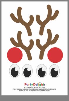 a poster with some reindeer's on it