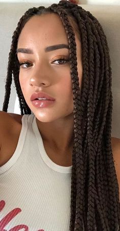 Curly Hairstyles, Romantic Waves, Cute Box Braids Hairstyles, Girls Hairstyles Braids, African Braids, African Braids Hairstyles, Box Braids Hairstyles