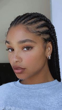 Protective Hairstyles Drawing Reference, Cornrow Outfits, 7 Braids Hairstyle, Cornrows Drawing Reference, Braided Cornrow Hairstyles Short, Different Protective Hairstyles, Braided Hairstyles For Black Women Natural, Braids Short Hair Black, Short Cornrow Hairstyles For Black Women