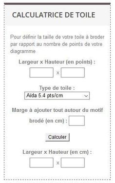 the calculatric de toile is shown in french